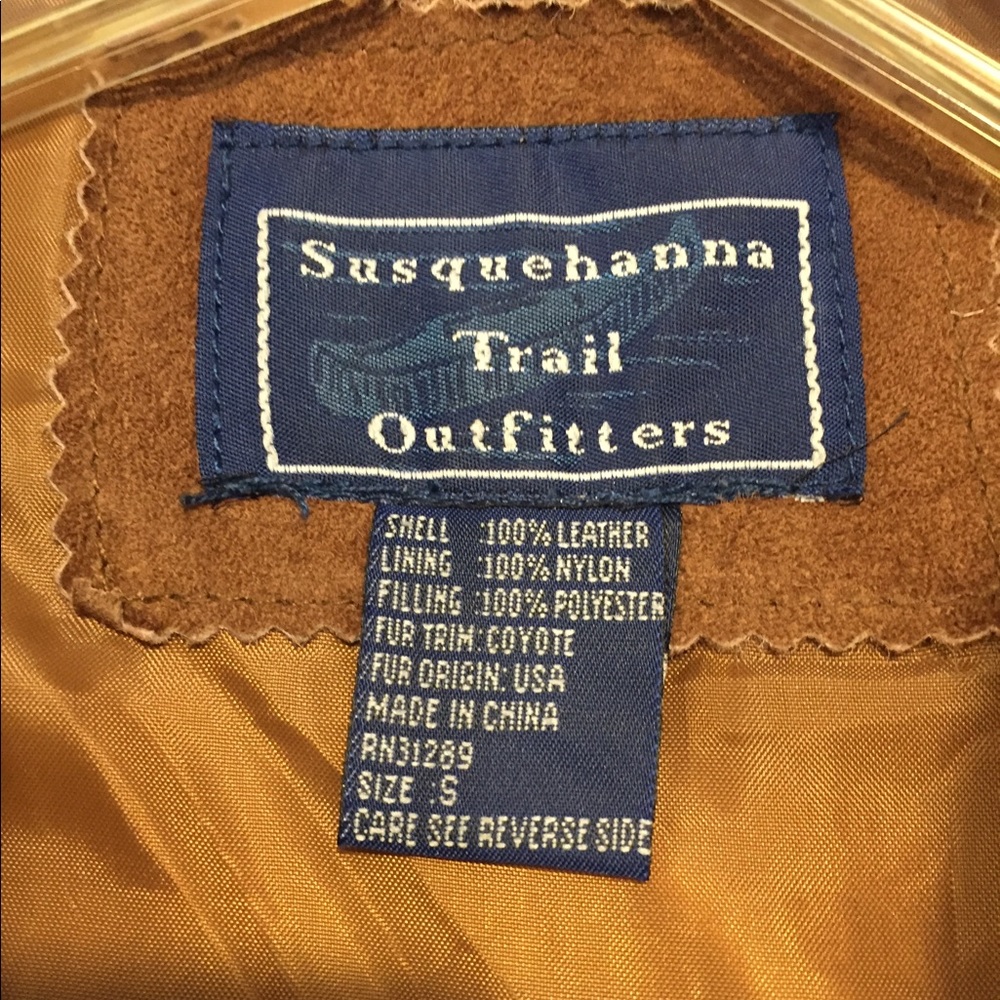 NWT Susquehanna Suede Leather Jacket Size Small - Picture 5 of 7
